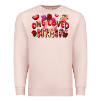 Pale Pink one loved nana Premium Sweatshirt - FaDigitalArtStudio