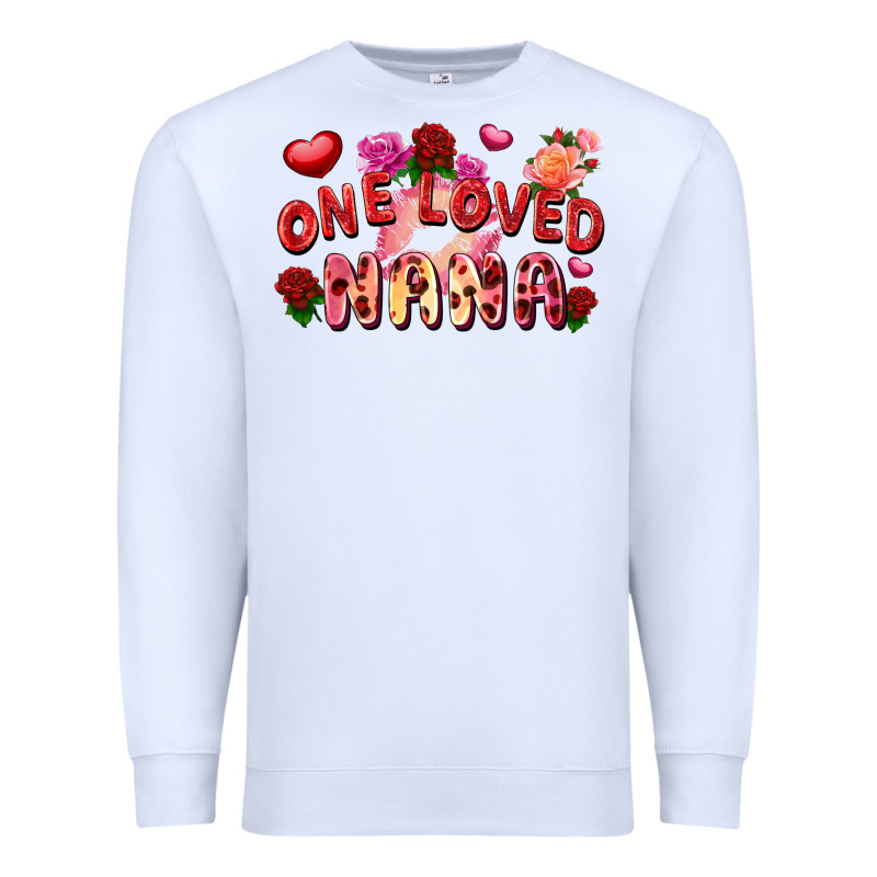 One Loved Nana Premium Sweatshirt by FaDigitalArtStudio | Teevron