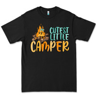 Black cutest little camper Premium Tee - MaliasSmallBusiness