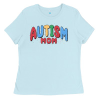 Baby Blue autism mom Ladies Tee - MaliasSmallBusiness