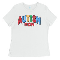 White autism mom Ladies Tee - MaliasSmallBusiness