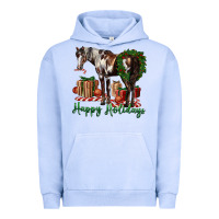Pigment Grape Ice happy holidays mustang horse Urban Hoodie - LillyAllenDesigns