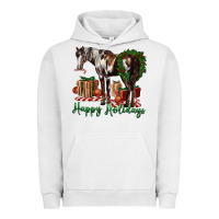 Pigment Lunar Rock happy holidays mustang horse Urban Hoodie - LillyAllenDesigns