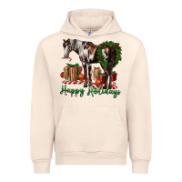 Sandshell happy holidays mustang horse Urban Hoodie - LillyAllenDesigns