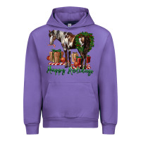 Tulip happy holidays mustang horse Urban Hoodie - LillyAllenDesigns