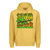 Antique Gold St. Patrick’s Day sham rocker with guitar Premium Hoodie - OliviaCreatesArt