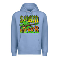 Colony Blue St. Patrick’s Day sham rocker with guitar Premium Hoodie - OliviaCreatesArt
