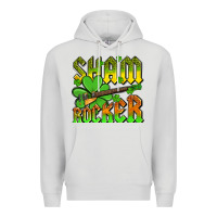 Dove Grey St. Patrick’s Day sham rocker with guitar Premium Hoodie - OliviaCreatesArt