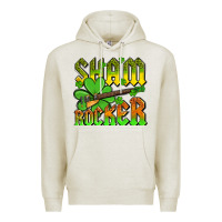 Oatmeal Heather St. Patrick’s Day sham rocker with guitar Premium Hoodie - OliviaCreatesArt