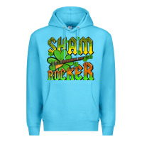 Ocean Blue St. Patrick’s Day sham rocker with guitar Premium Hoodie - OliviaCreatesArt