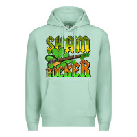 Seafoam St. Patrick’s Day sham rocker with guitar Premium Hoodie - OliviaCreatesArt