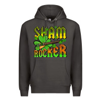 Smoke St. Patrick’s Day sham rocker with guitar Premium Hoodie - OliviaCreatesArt