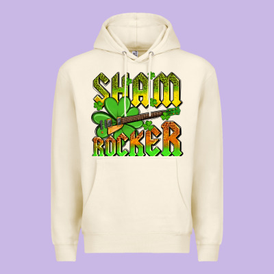 St. Patrick’s Day Sham Rocker With Guitar Premium Hoodie Designed By Oliviacreatesart