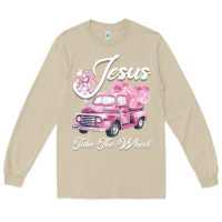 Mushroom Leopard Floral Pink Car Jesus Take The Wheel Long Sleeve Tee - Bettercallsaul