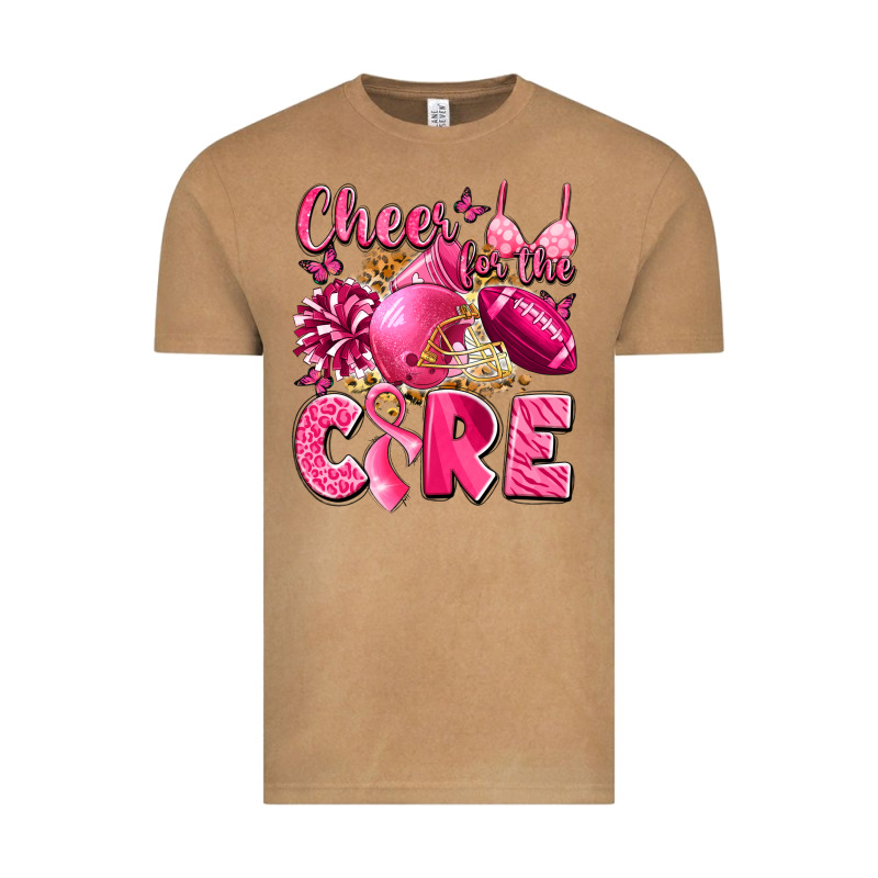 Cheer For The Cure Breast Cancer Vintage Tee by LillyAllenDesigns | Teevron