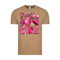 Vintage Coffee cheer for the cure breast cancer Vintage Tee - LillyAllenDesigns