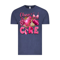 Vintage Denim cheer for the cure breast cancer Vintage Tee - LillyAllenDesigns