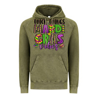 Vintage Olive thick things mardi gras vibes Vintage Hoodie - LillyAllenDesigns