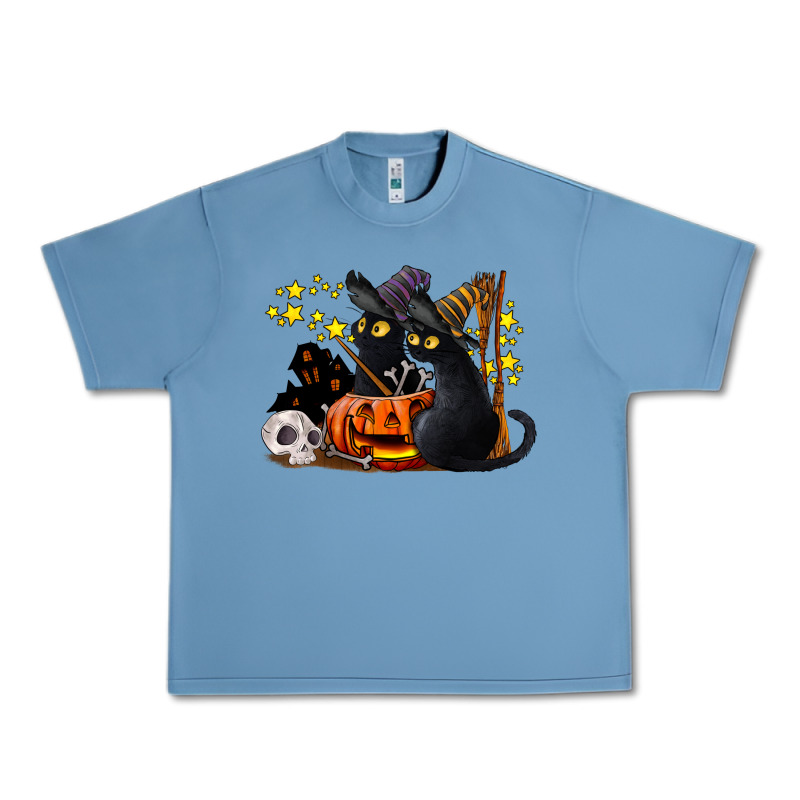 Halloween Black Cats Urban Heavy Tee by LillyAllenDesigns | Teevron