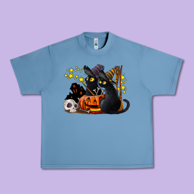 Halloween Black Cats Urban Heavy Tee Designed By Lillyallendesigns