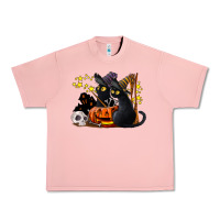 Salmon halloween black cats Urban Heavy Tee - LillyAllenDesigns
