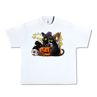 White halloween black cats Urban Heavy Tee - LillyAllenDesigns