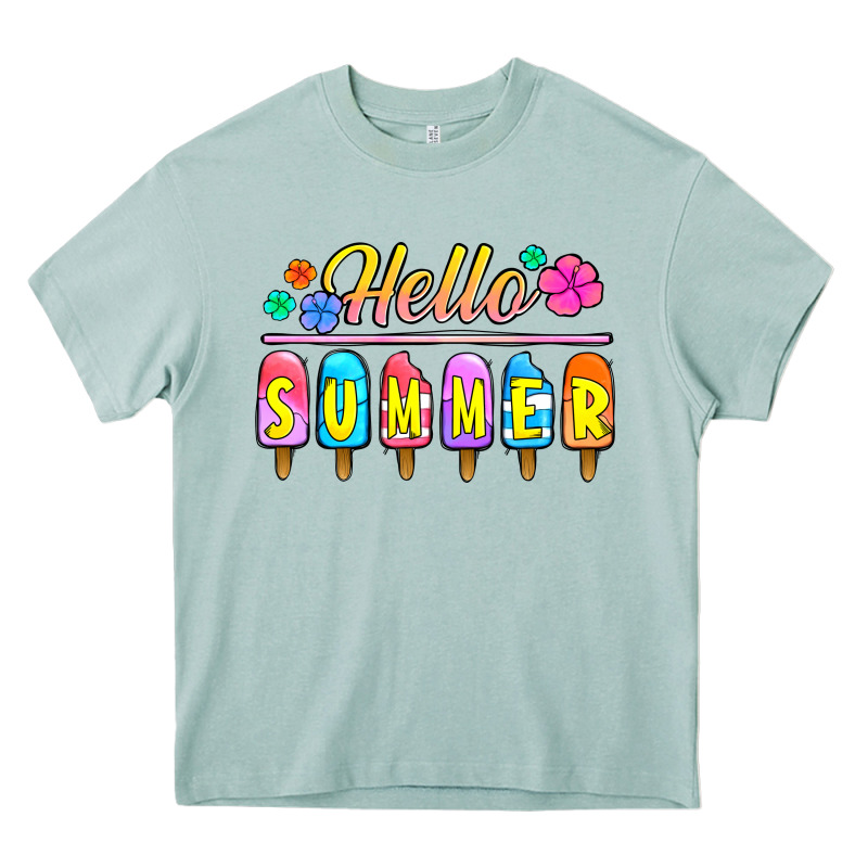 Hello Summer Popsicles Heavy Core Tee by Jasminsmagicworld | Teevron