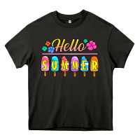 Asphalt hello summer popsicles Heavy Core Tee - Jasminsmagicworld