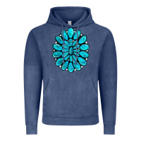 Vintage Denim turquoise gemstone jewelny Vintage Hoodie - RanaPortraitStore