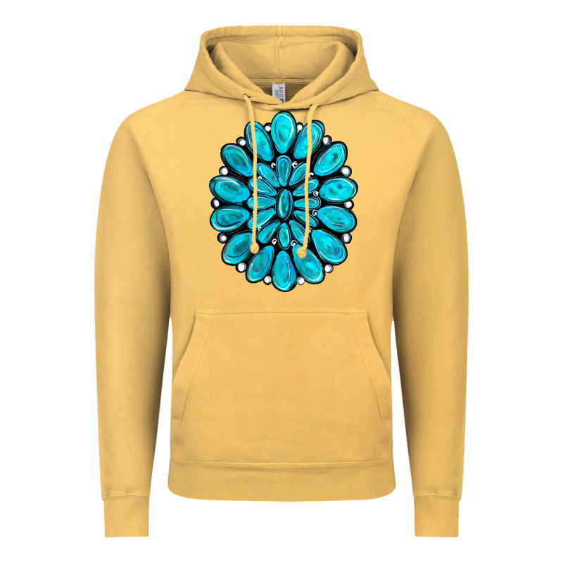 Turquoise Gemstone Jewelny Vintage Hoodie by RanaPortraitStore | Teevron