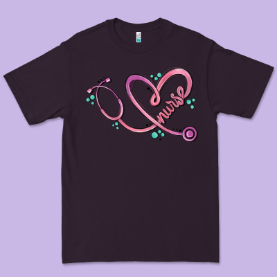 Nurse Heart Premium Tee Designed By Maliassmallbusiness