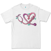 White nurse heart Premium Tee - MaliasSmallBusiness