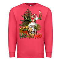 Cardinal Ho Ho Ho Christmas Gnome Premium Sweatshirt - BundleAndBundleShop