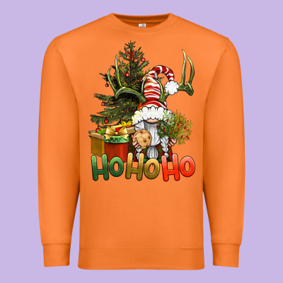 Ho Ho Ho Christmas Gnome Premium Sweatshirt Designed By Bundleandbundleshop