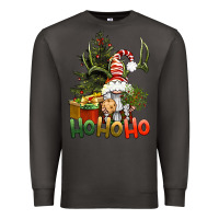Smoke Ho Ho Ho Christmas Gnome Premium Sweatshirt - BundleAndBundleShop