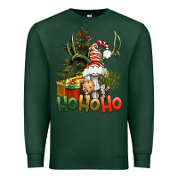 Sports Green Ho Ho Ho Christmas Gnome Premium Sweatshirt - BundleAndBundleShop
