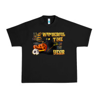 Black wonderful time of the year halloween Urban Heavy Tee - LillyAllenDesigns