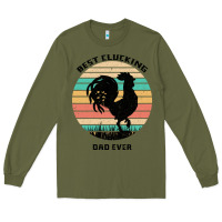 Army Green Best Clucking Dad Ever Long Sleeve Tee - Bettercallsaul