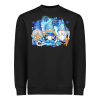Black snowman gnome Heavyweight Sweatshirt - texasbilliewilder