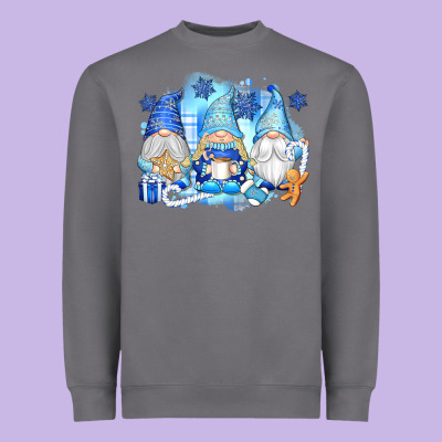 Snowman Gnome Heavyweight Sweatshirt Designed By Texasbilliewilder