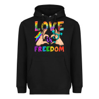 Black Love Is Freedom Heavyweight Hoodie - BundleAndBundleShop