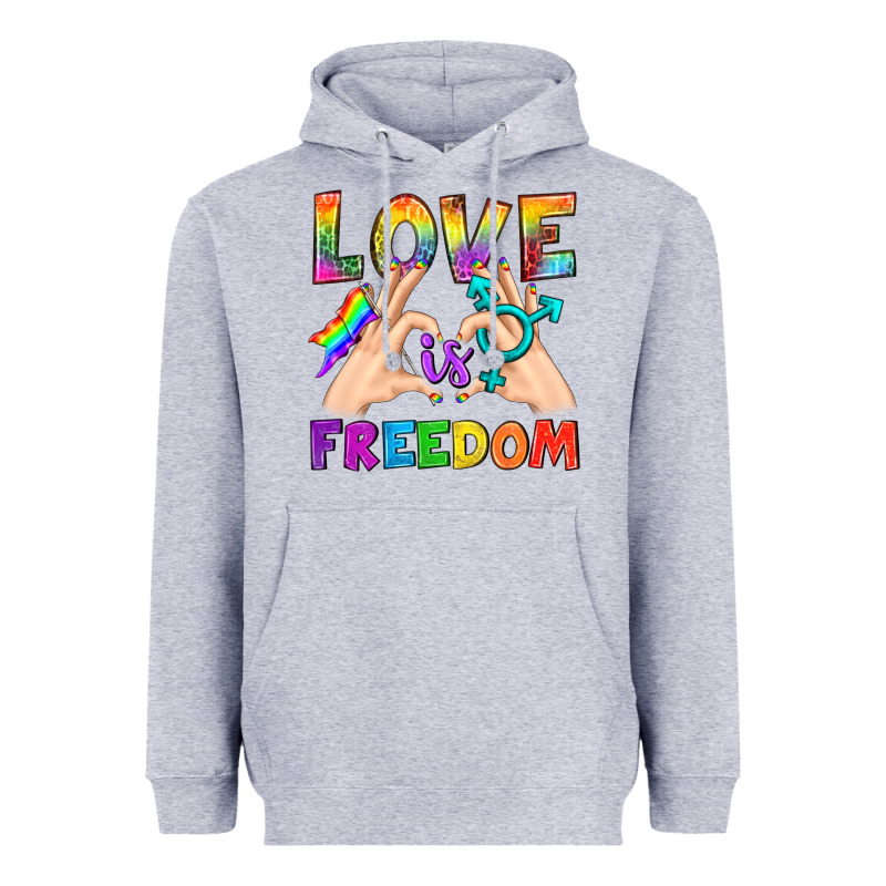 Love Is Freedom Heavyweight Hoodie by BundleAndBundleShop | Teevron