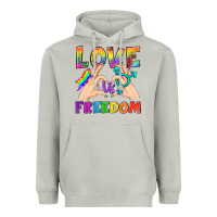 Moon Dust Love Is Freedom Heavyweight Hoodie - BundleAndBundleShop