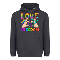 Smoke Love Is Freedom Heavyweight Hoodie - BundleAndBundleShop