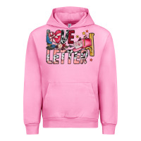 Fuchsia Pink Love Letter Urban Hoodie - SublimationCraftShop