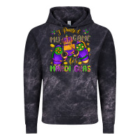Cloud Black i paused my game for mardi gras Vintage Hoodie - LillyAllenDesigns