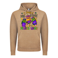 Vintage Coffee i paused my game for mardi gras Vintage Hoodie - LillyAllenDesigns
