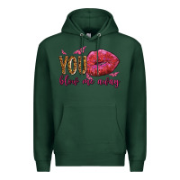Sports Green you blow me away olivia Premium Hoodie - OliviaCreatesArt