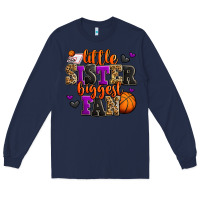 Navy little sister biggest fan basketball Long Sleeve Tee - Jasminsmagicworld