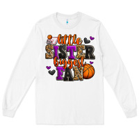 White little sister biggest fan basketball Long Sleeve Tee - Jasminsmagicworld